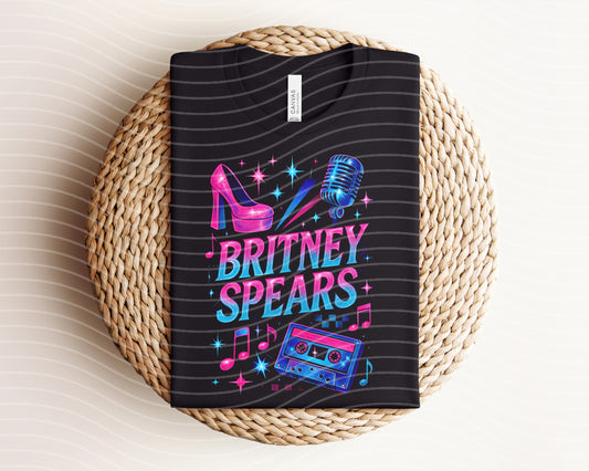 Britney Spears Neon Graphic Tee