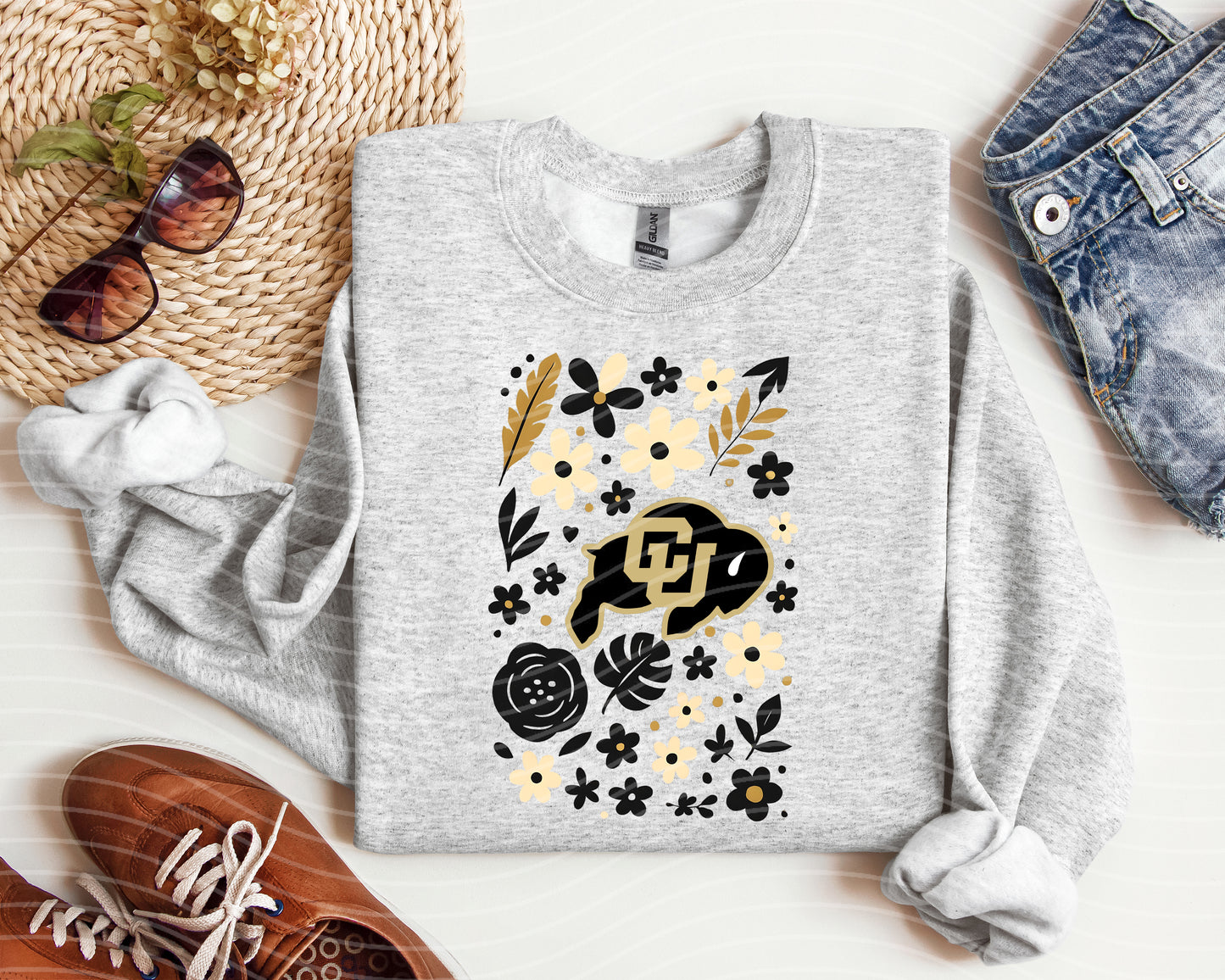 Colorado Buffaloes Floral Graphic Tee