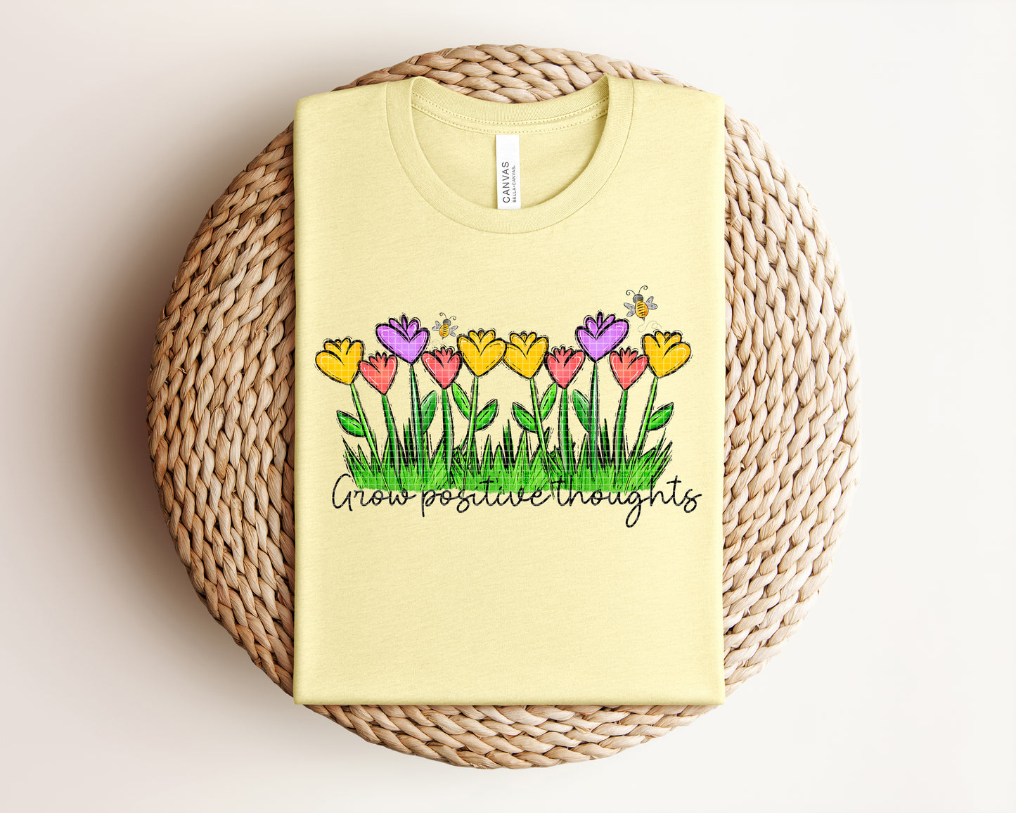Grow Positive Thoughts Graphic Tee