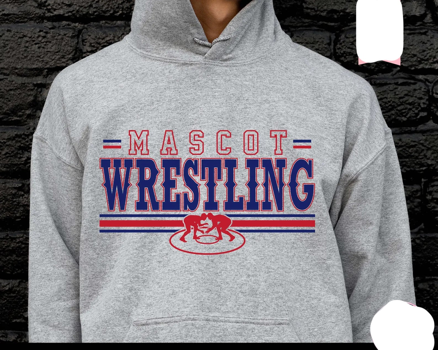 Wrestling Customized Graphic Tee