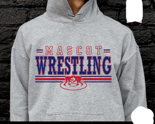 Wrestling Customized Graphic Tee