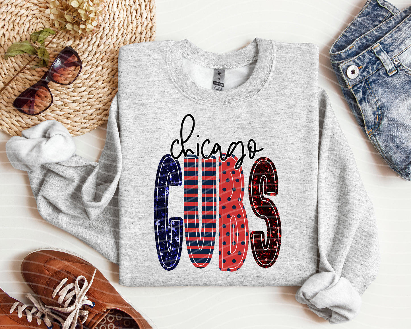 Cubs Mixed Font Graphic Tee