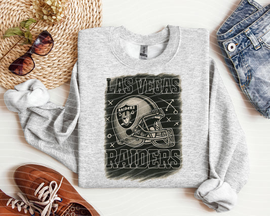Raiders Brushstrokes Graphic Tee