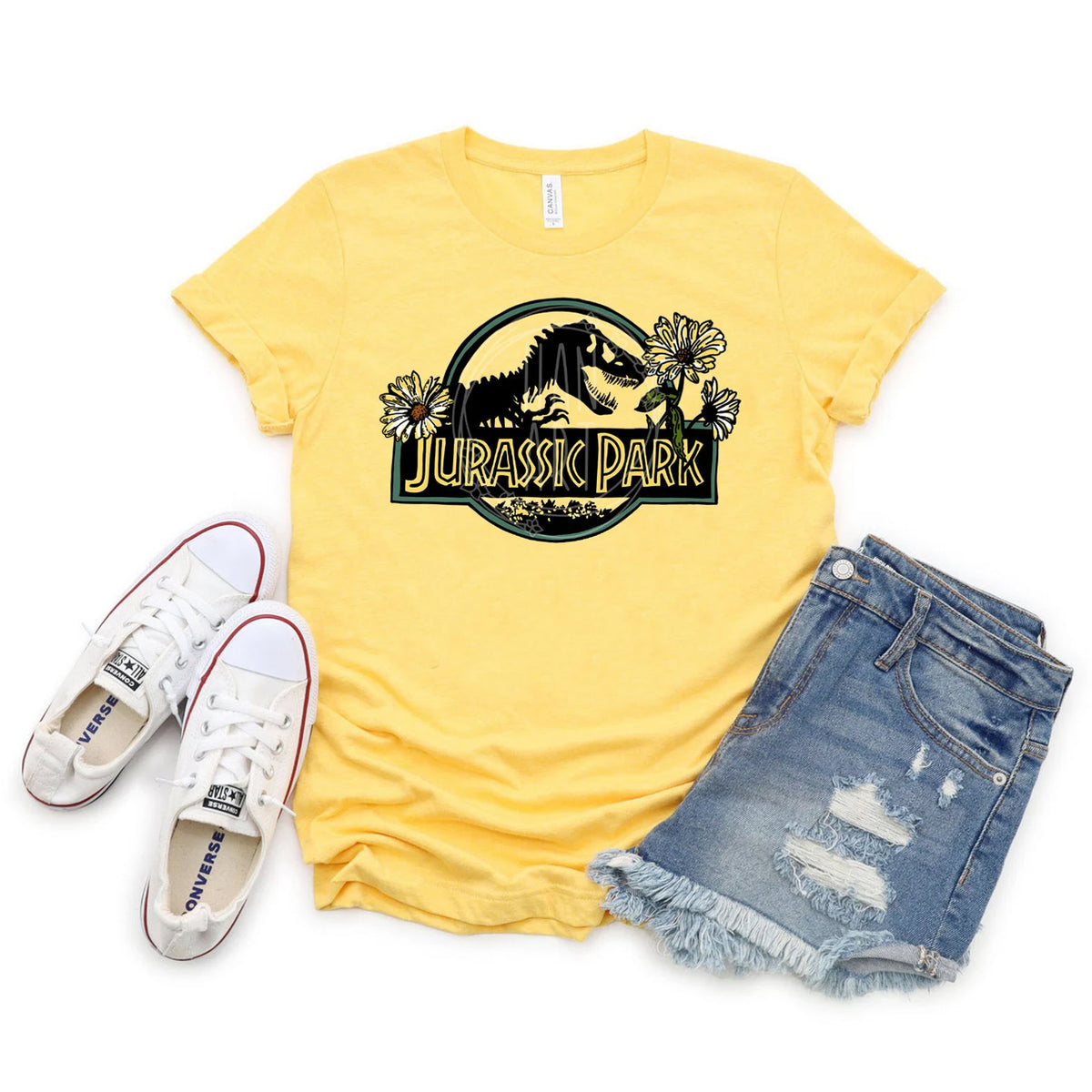 JP Floral Dinosaur Graphic Tee