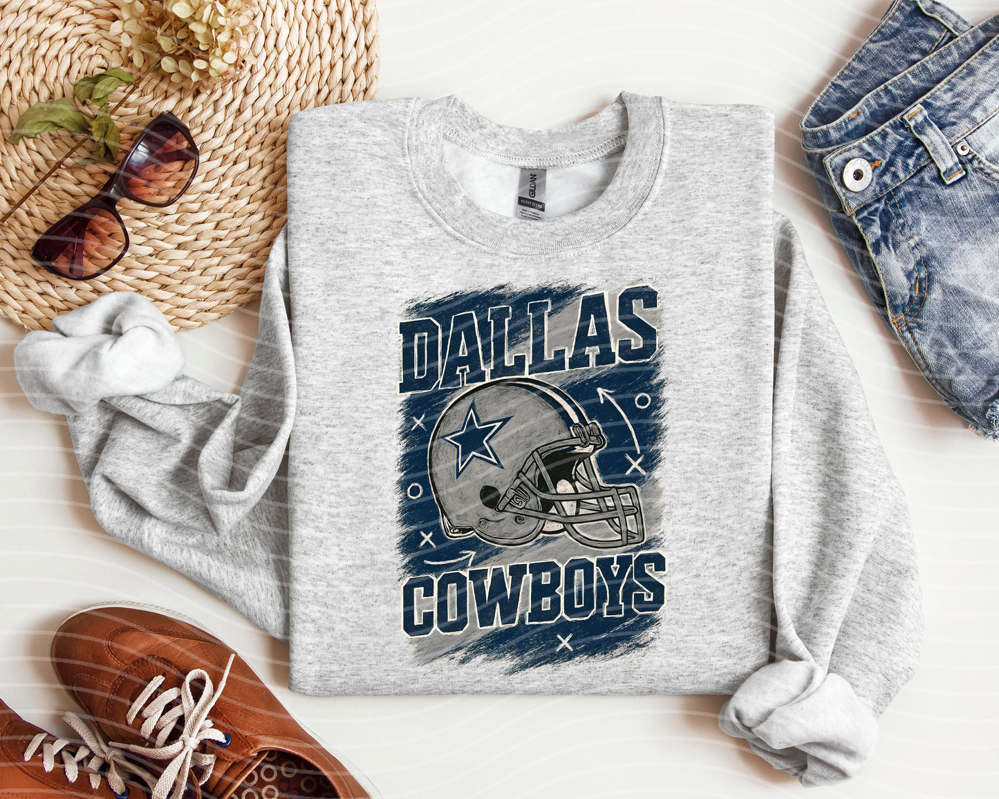 Cowboys Distressed Graphic Tee