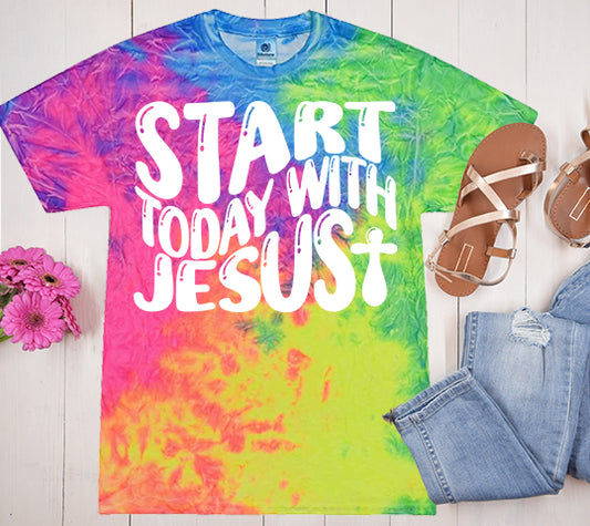 Start Today with Jesus Graphic Tee