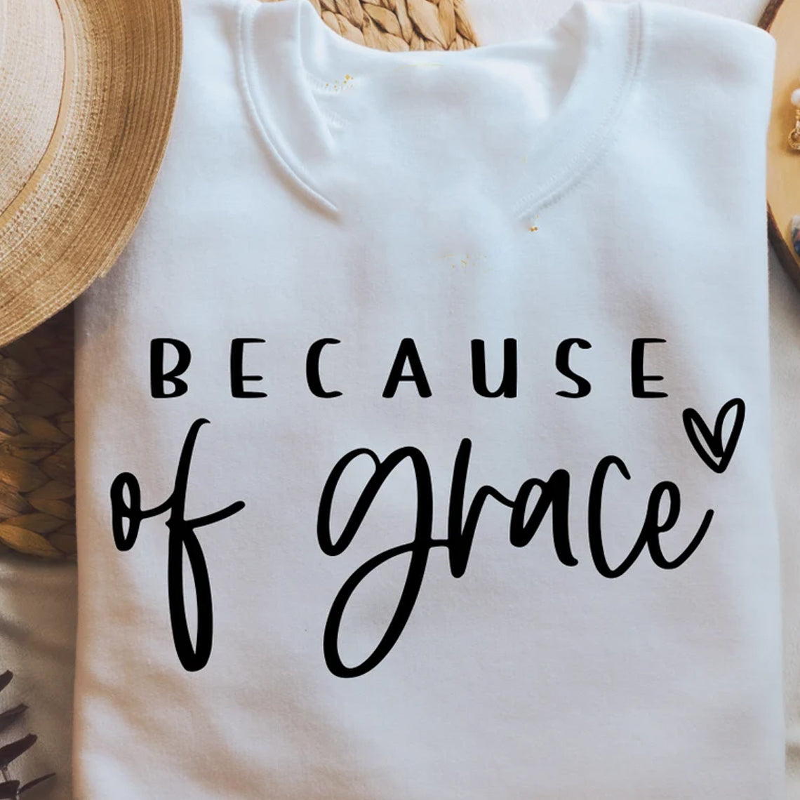 Because of Grace Graphic Tee