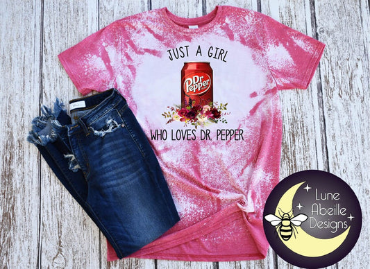 Just a Girl Who Loves Dr Pepper Graphic Tee