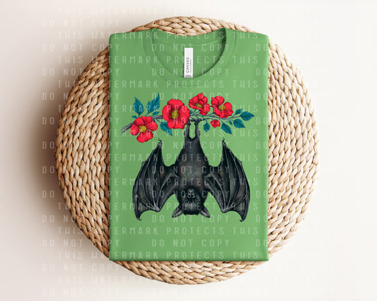 Floral Bat Graphic Tee
