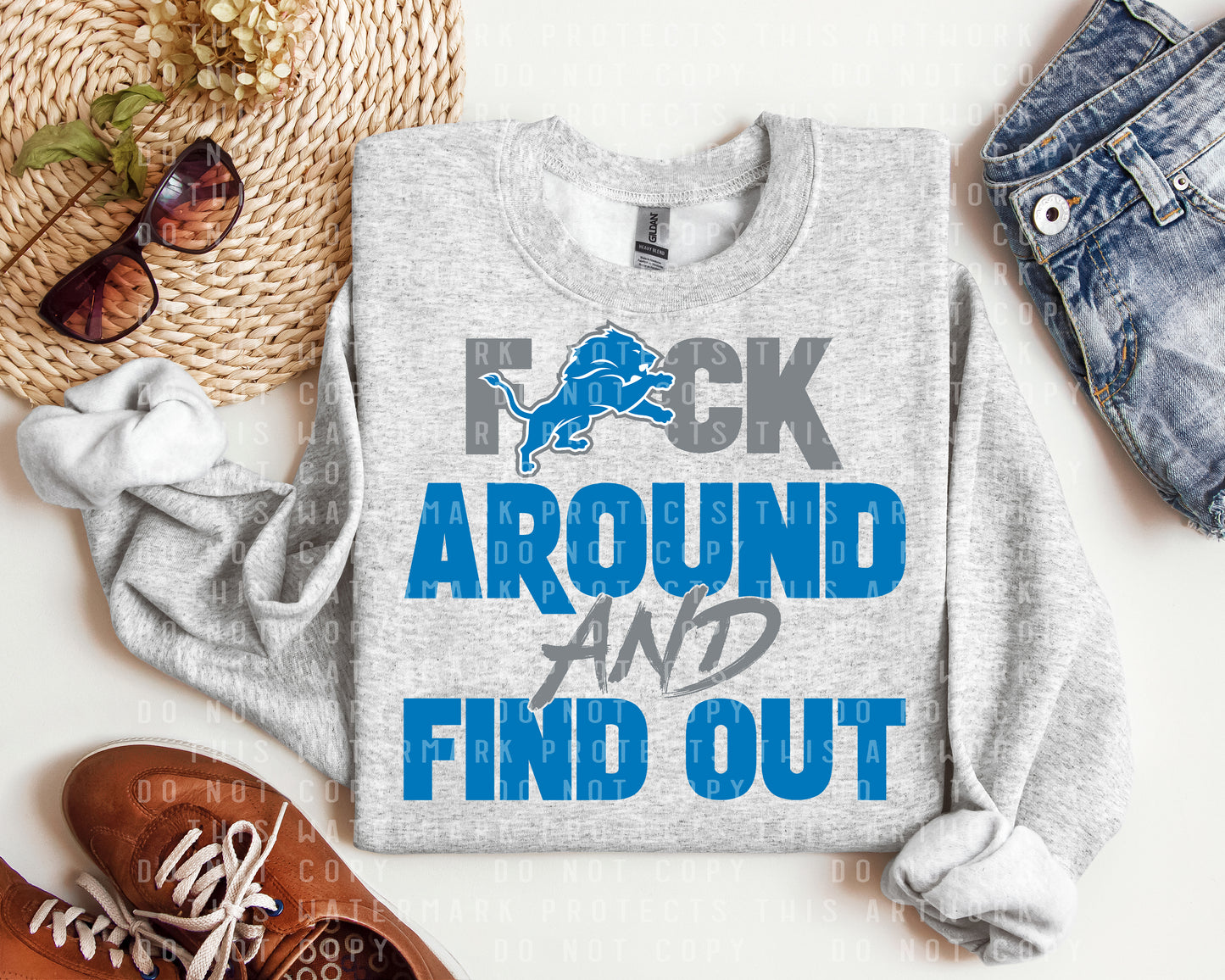 F*** Around and Find Out Lions Graphic Tee