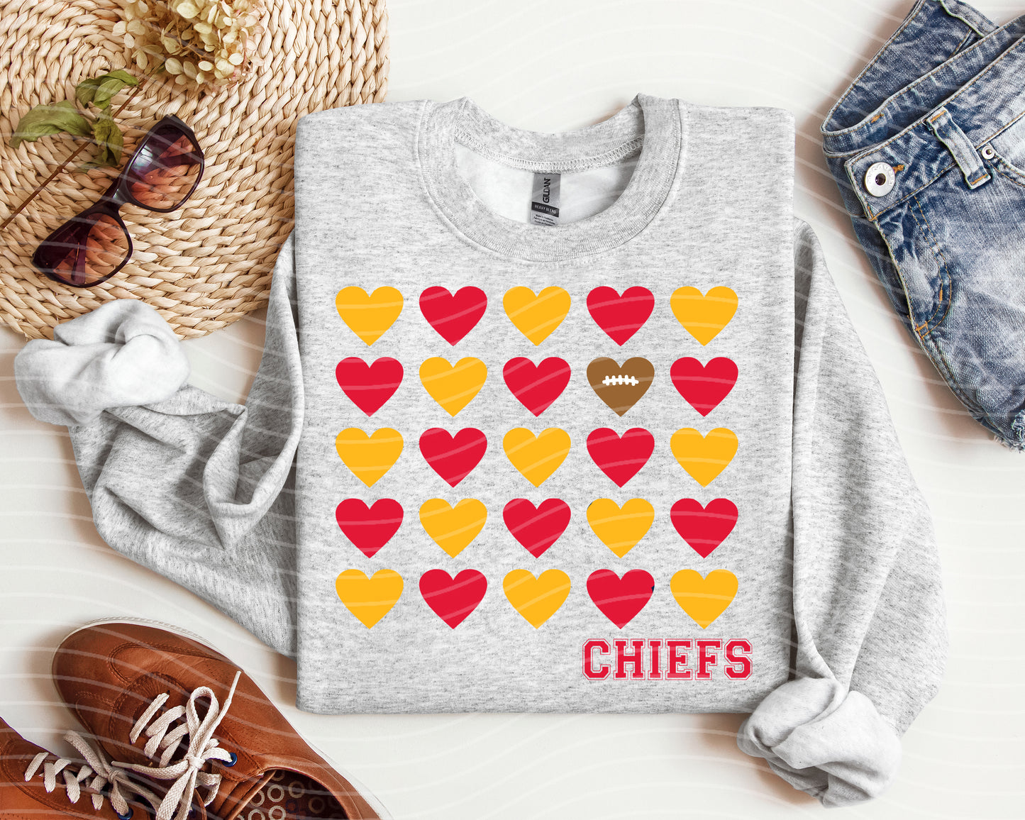 Chiefs Hearts Graphic Tee