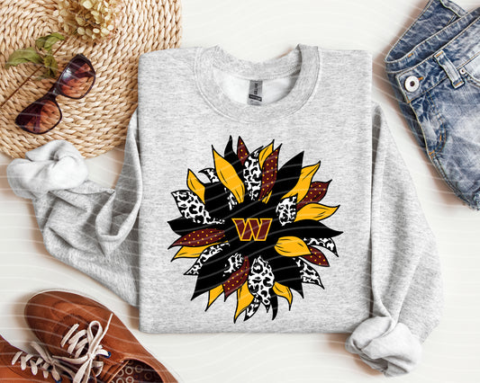 Commanders Sunflower Graphic Tee