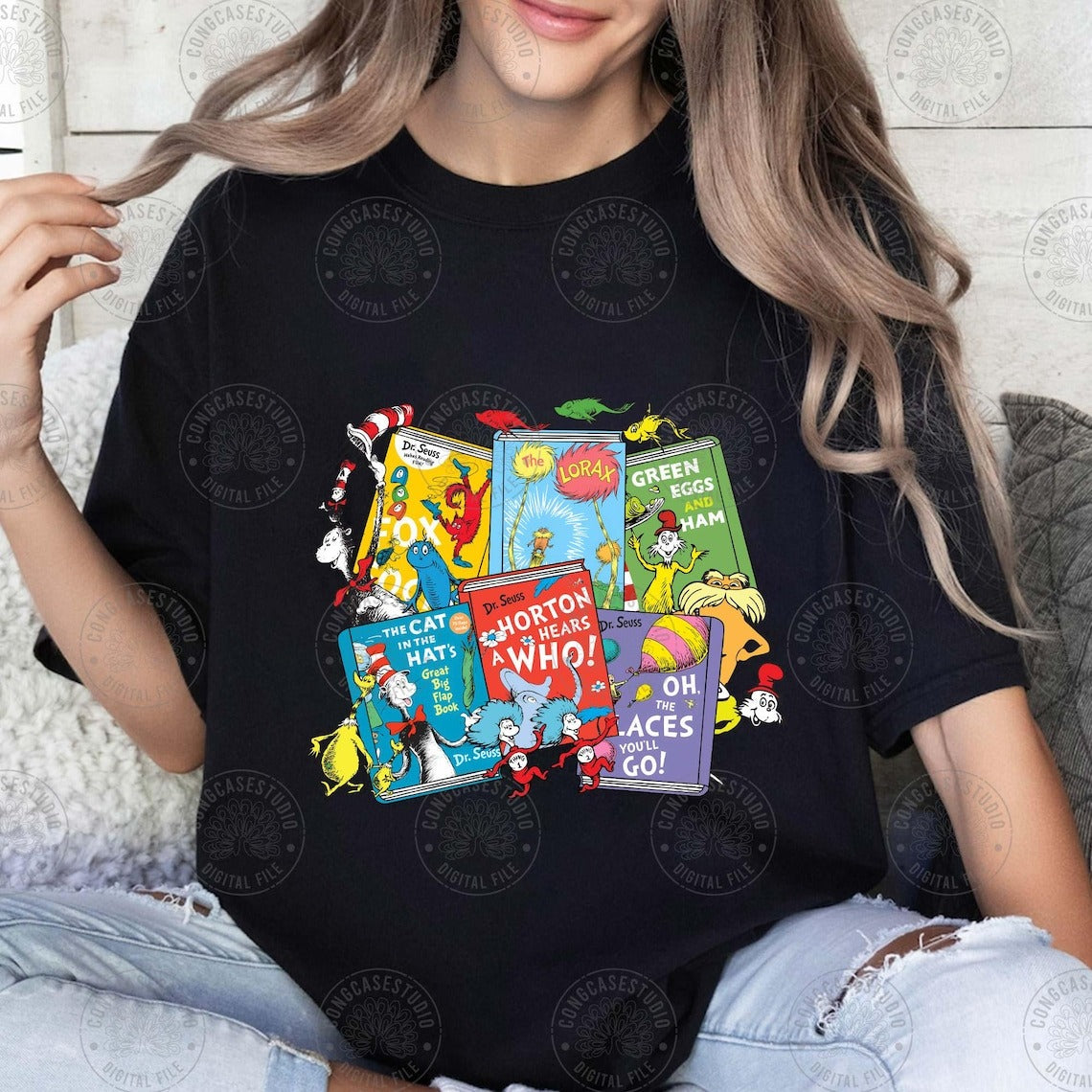 Suess Books Graphic Tee