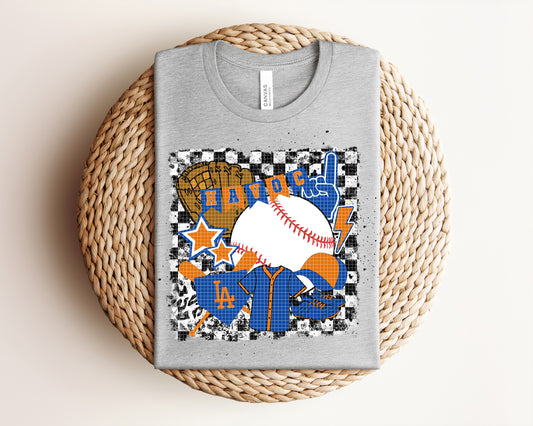 Customized Baseball Team Collage Graphic Tee