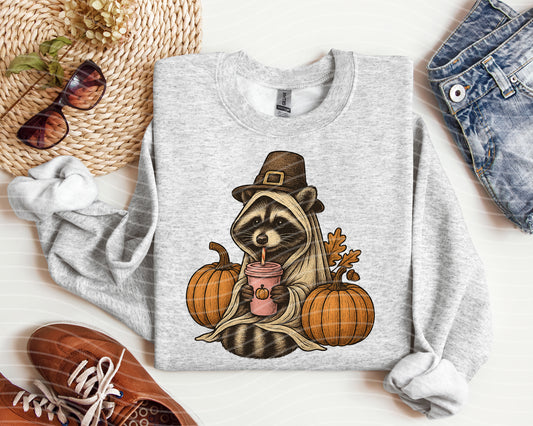 Thanksgiving Raccoon Graphic Tee