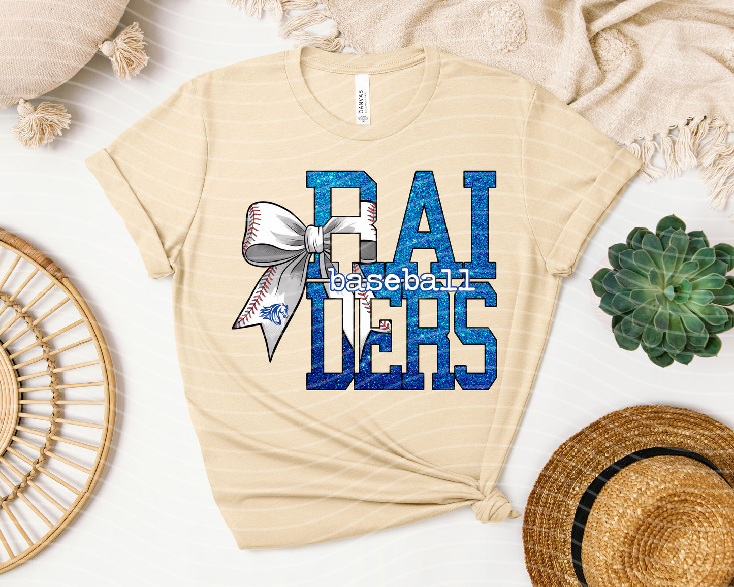Spirit Wear Baseball Bow Graphic Tee