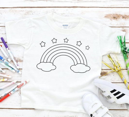 Rainbow Coloring Graphic Tee Graphic Tee