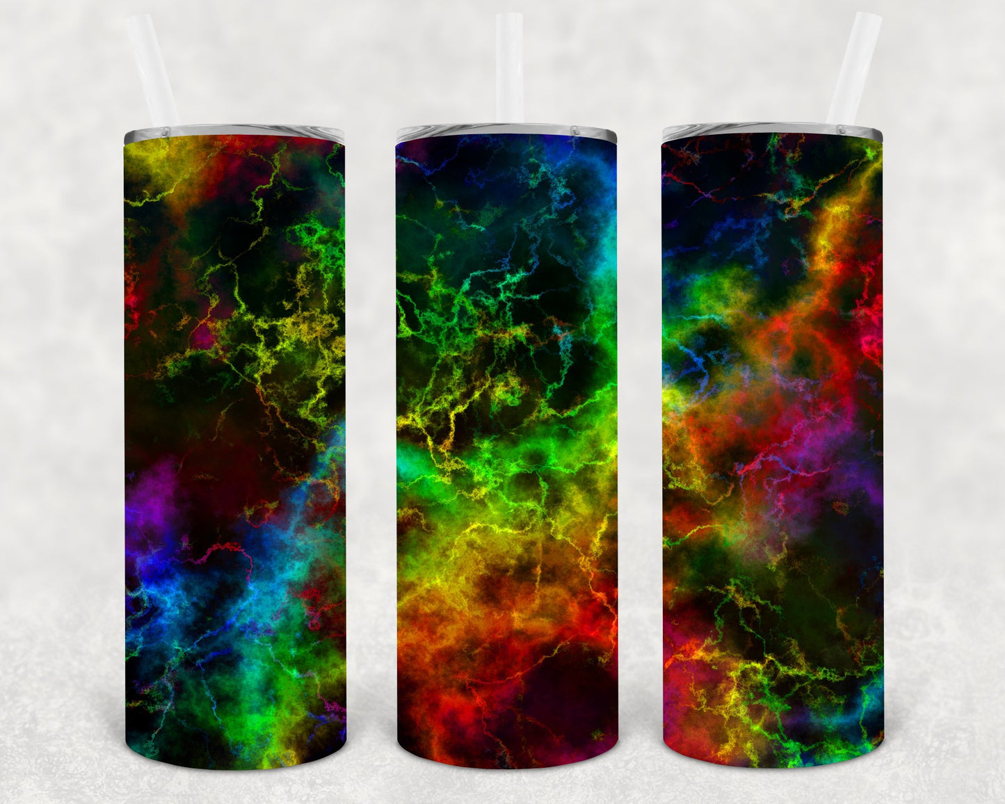 Rainbow Ink 20 Oz Skinny Tumbler