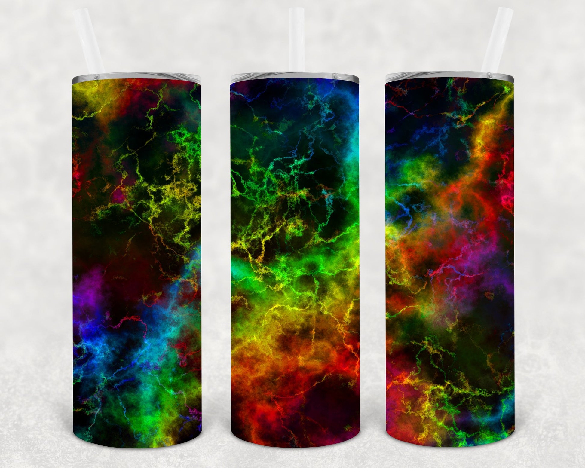 Rainbow Ink 20 Oz Skinny Tumbler
