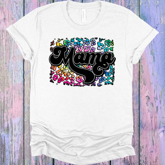 Rainbow Leopard Mama Graphic Tee Graphic Tee