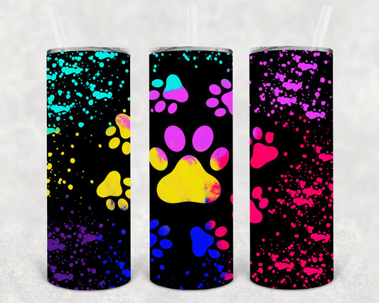 Rainbow Paws 20 Oz Skinny Tumbler