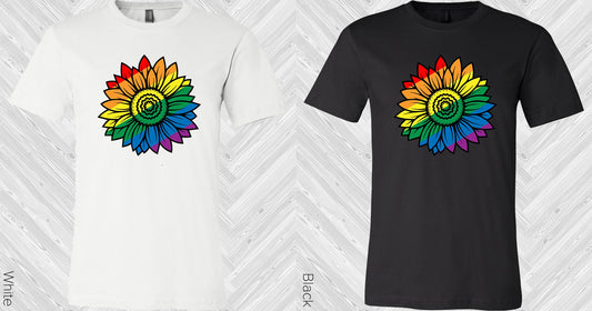 Rainbow Sunflower Graphic Tee Graphic Tee