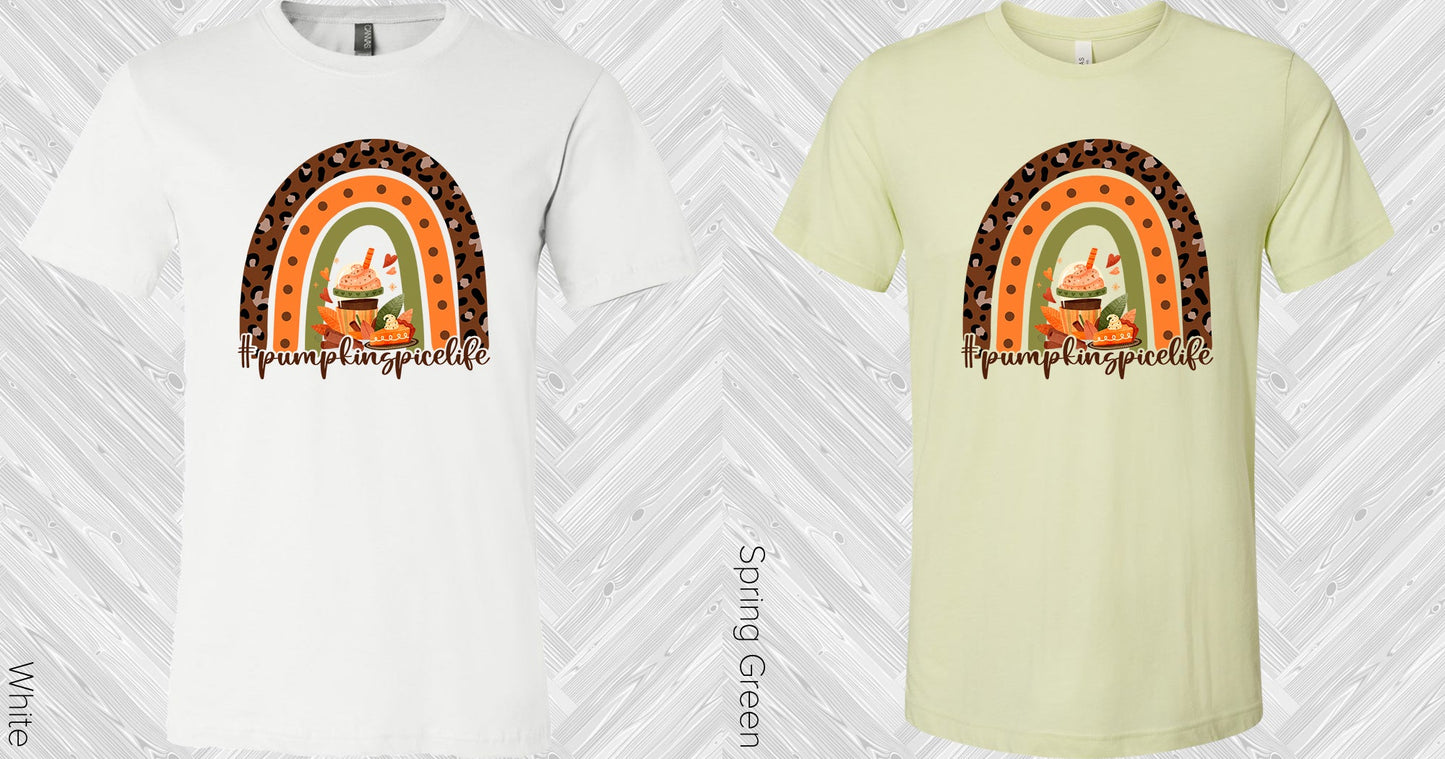 Rainbow #pumpkinspicelife Graphic Tee Graphic Tee