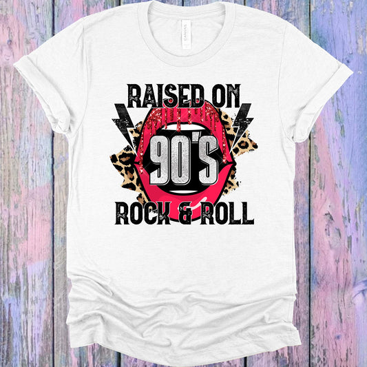 Raised On 90S Rock & Roll Graphic Tee Graphic Tee