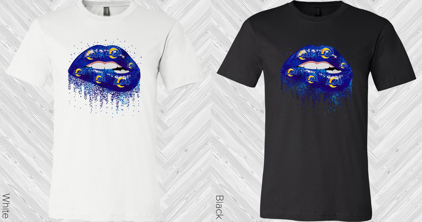 Rams Glitter Lips Graphic Tee Graphic Tee