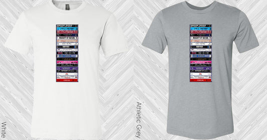 Rock/r&b Band Tapes Graphic Tee Graphic Tee