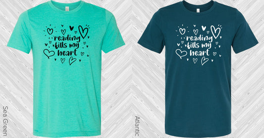 Reading Fills My Heart Graphic Tee Graphic Tee