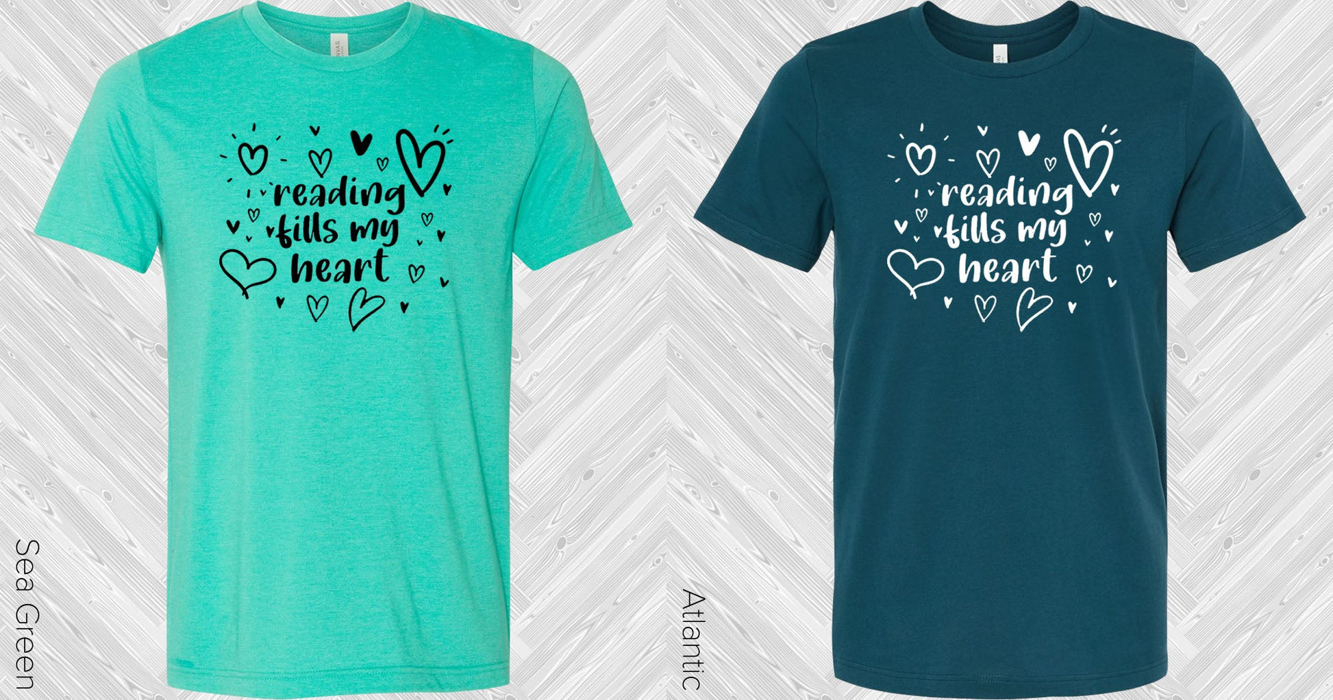 Reading Fills My Heart Graphic Tee Graphic Tee