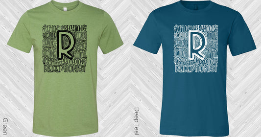 Receptionist Subway Art Graphic Tee Graphic Tee