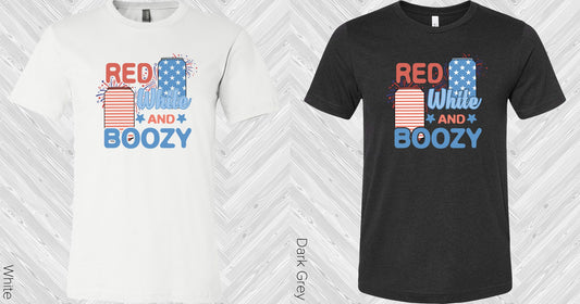 Red White And Boozy Graphic Tee Graphic Tee