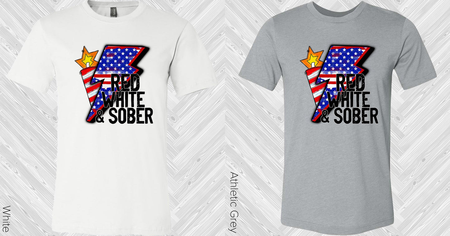Red White & Sober Graphic Tee Graphic Tee