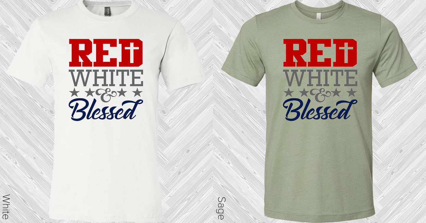Red White And Blessed Graphic Tee Graphic Tee
