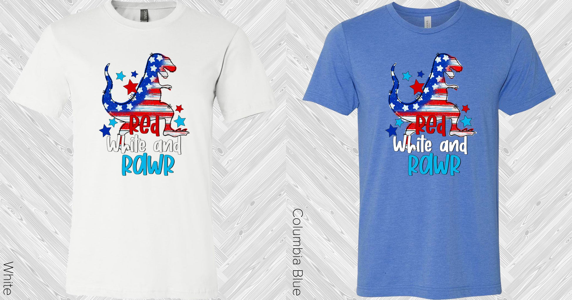Red White And Rawr Graphic Tee Graphic Tee