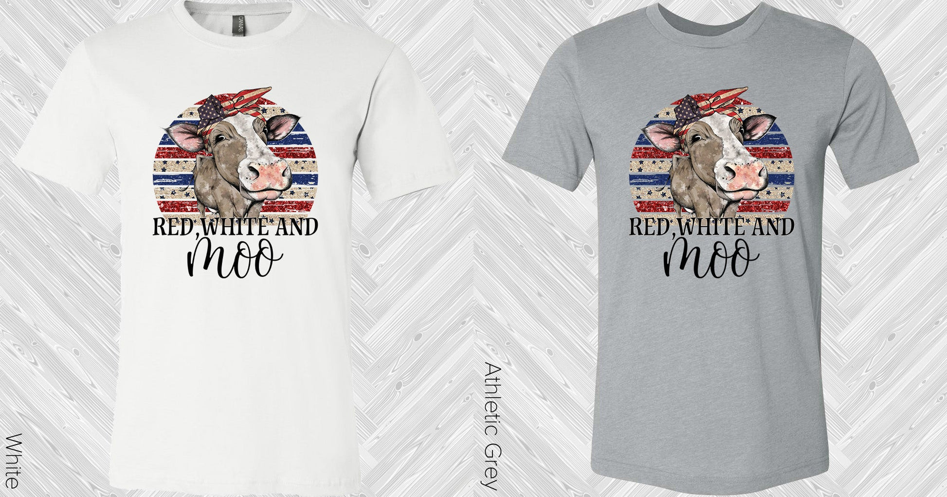 Red White And Moo Graphic Tee Graphic Tee