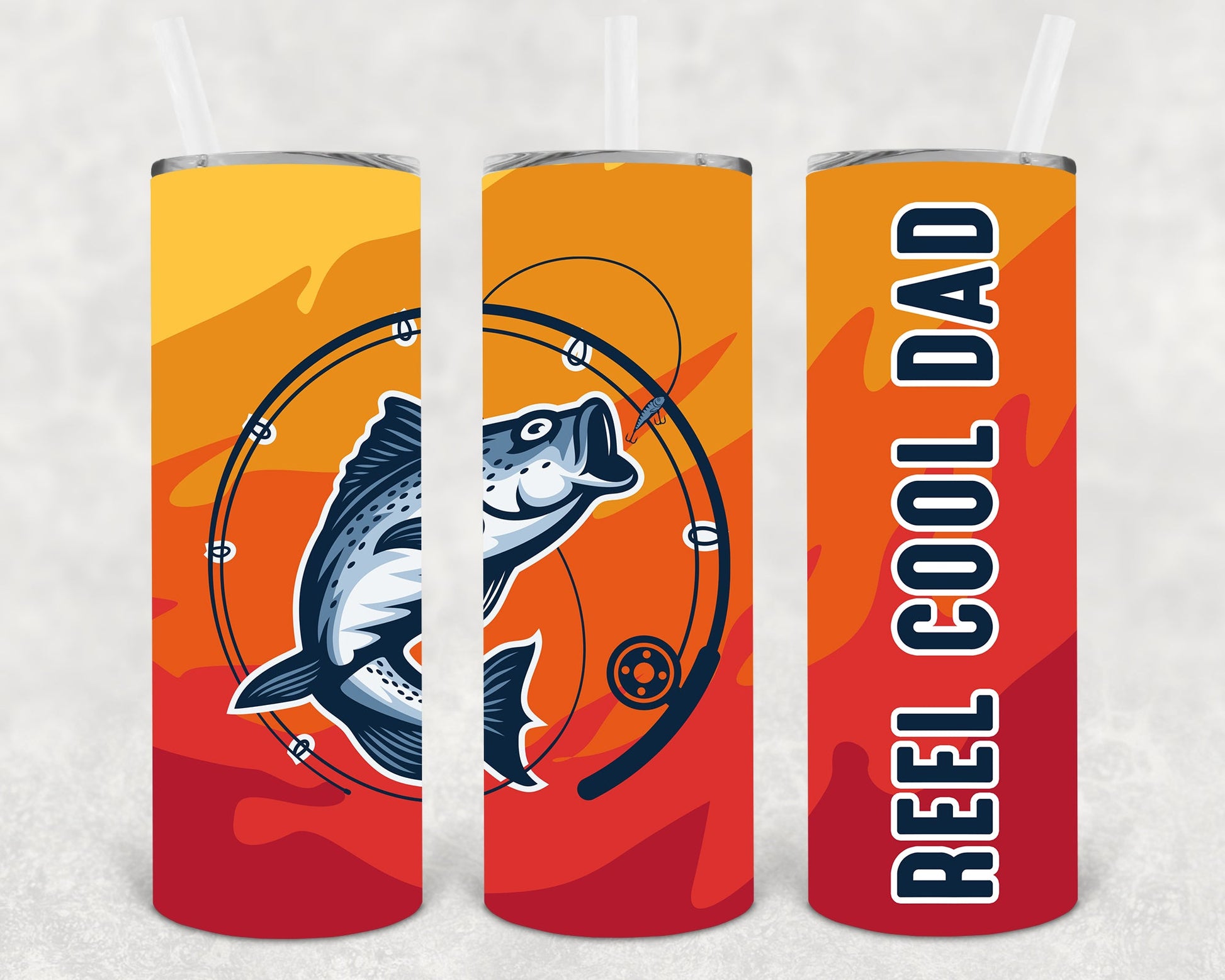 Reel Cool Dad 20 Oz Skinny Tumbler