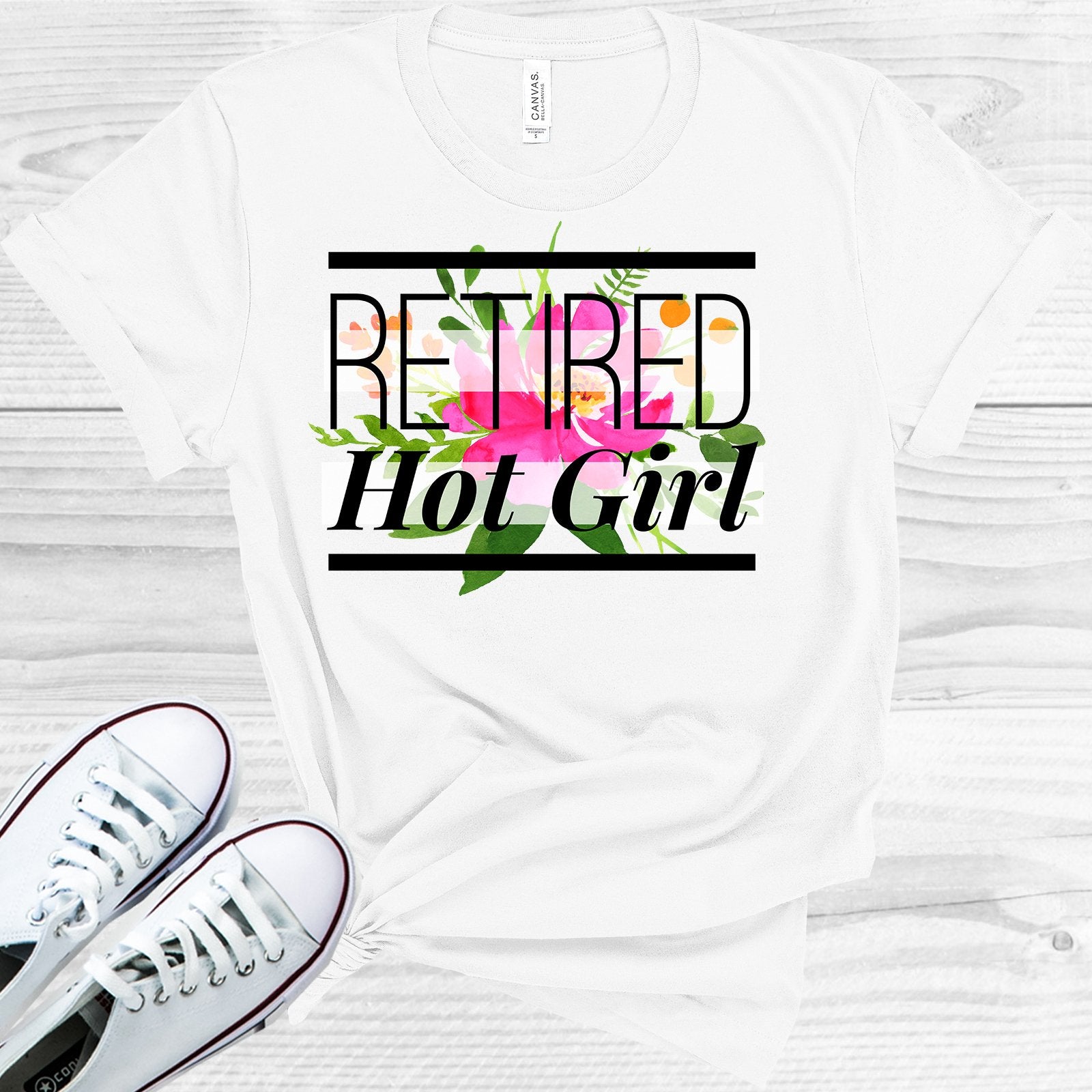 Retired Hot Girl Graphic Tee Graphic Tee