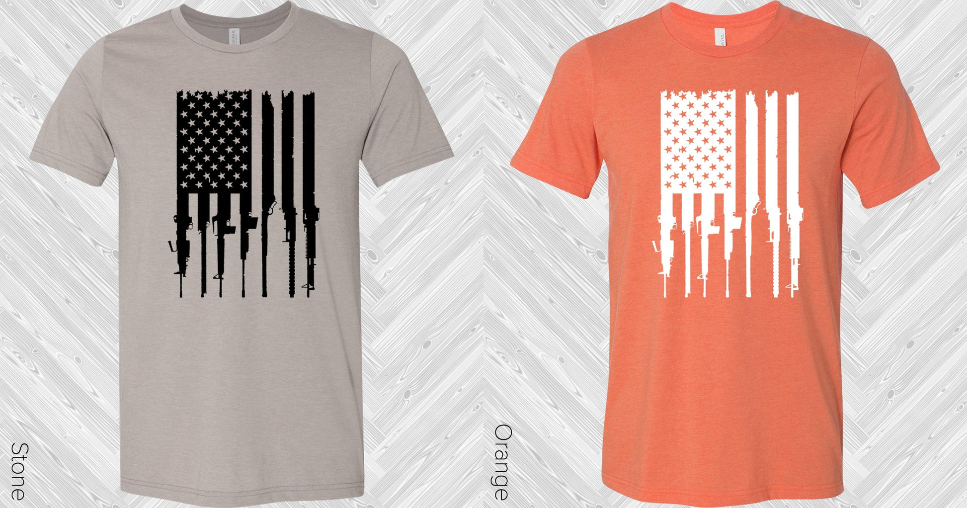 Rifle Flag Graphic Tee Graphic Tee