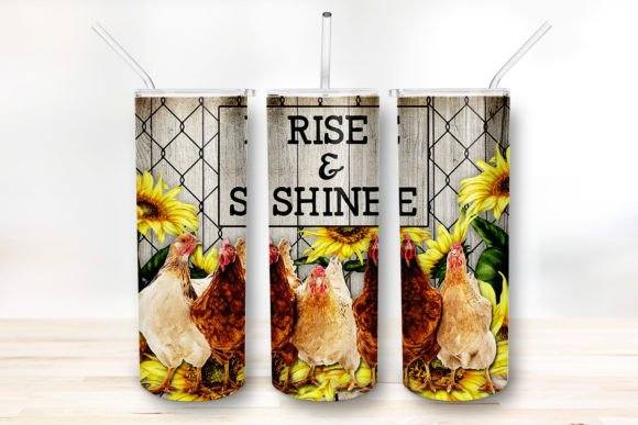 Rise & Shine 20 Oz Skinny Tumbler