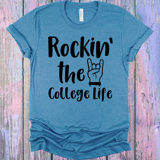Rockin The College Life Graphic Tee Graphic Tee