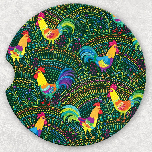 Car Coaster Set - Roosters