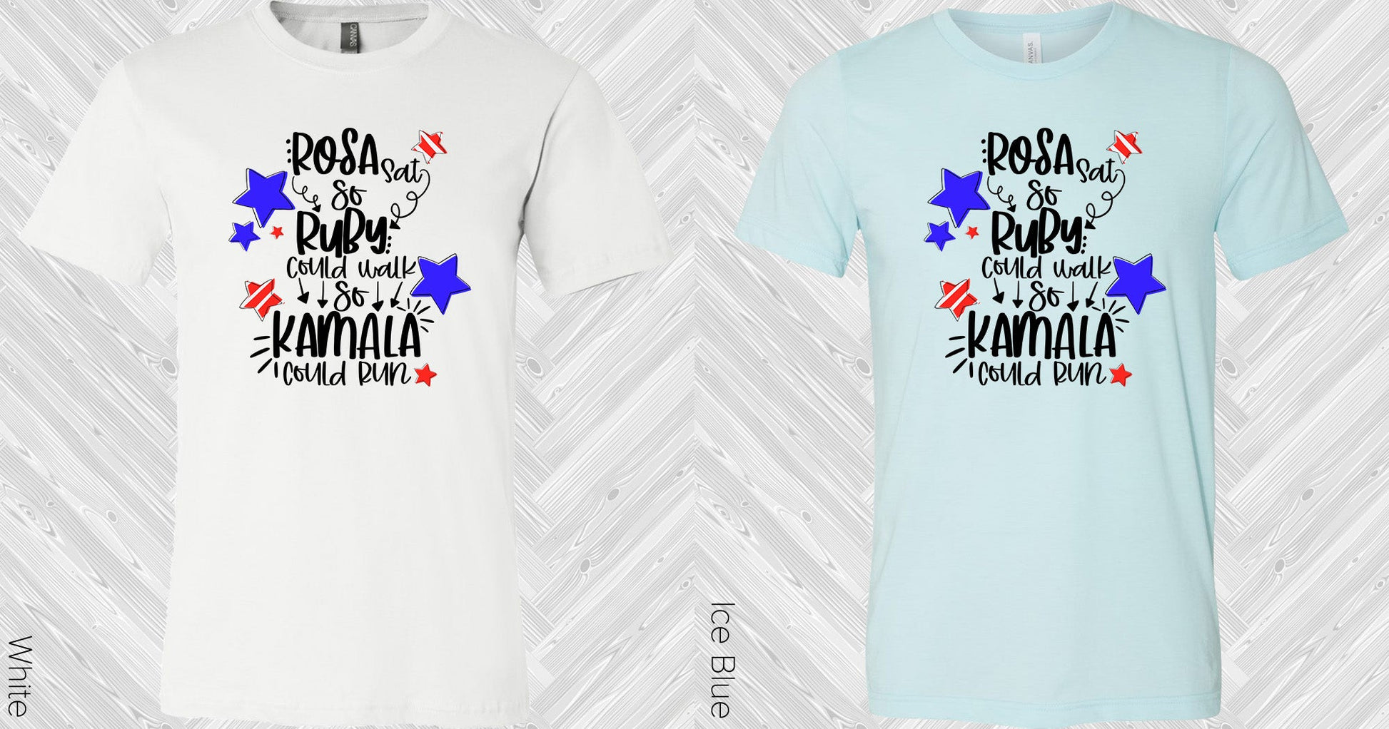 Rosa Sat So Ruby Could Walk Kamala Run Graphic Tee Graphic Tee