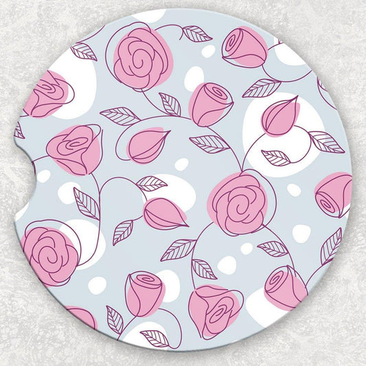 Car Coaster Set - Roses