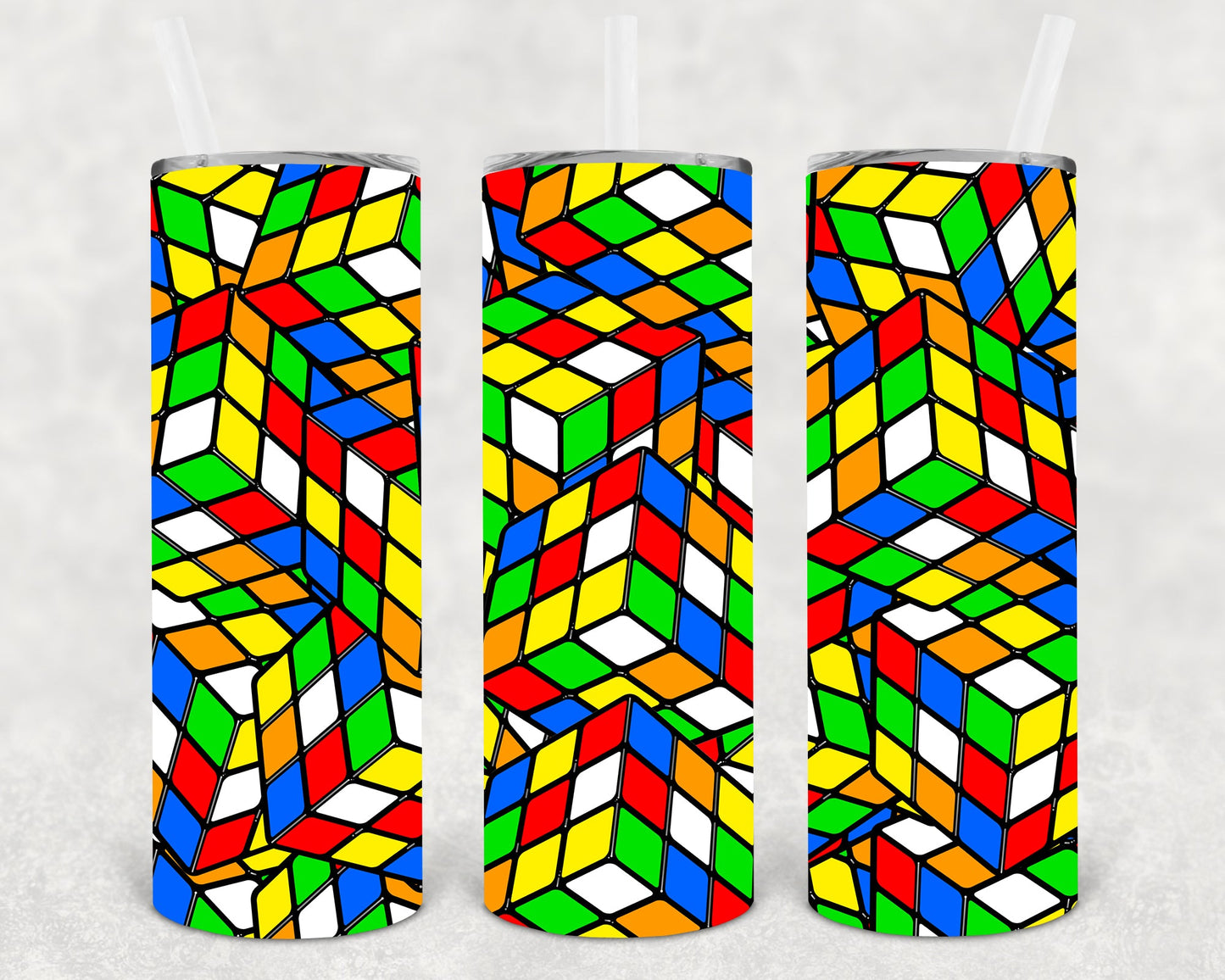 Rubix Cube 20 Oz Skinny Tumbler
