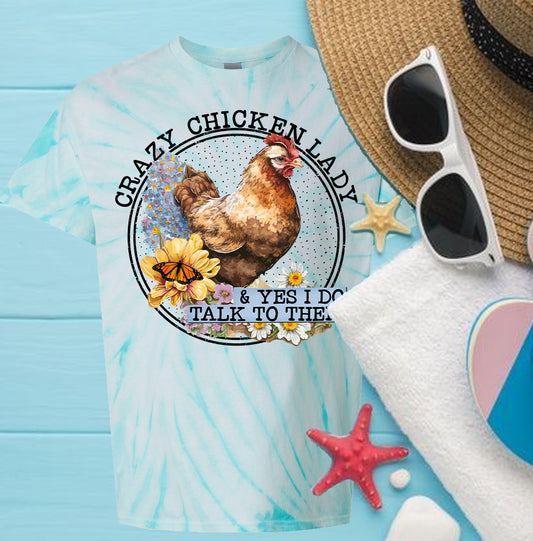 Crazy Chicken Lady Graphic Tee