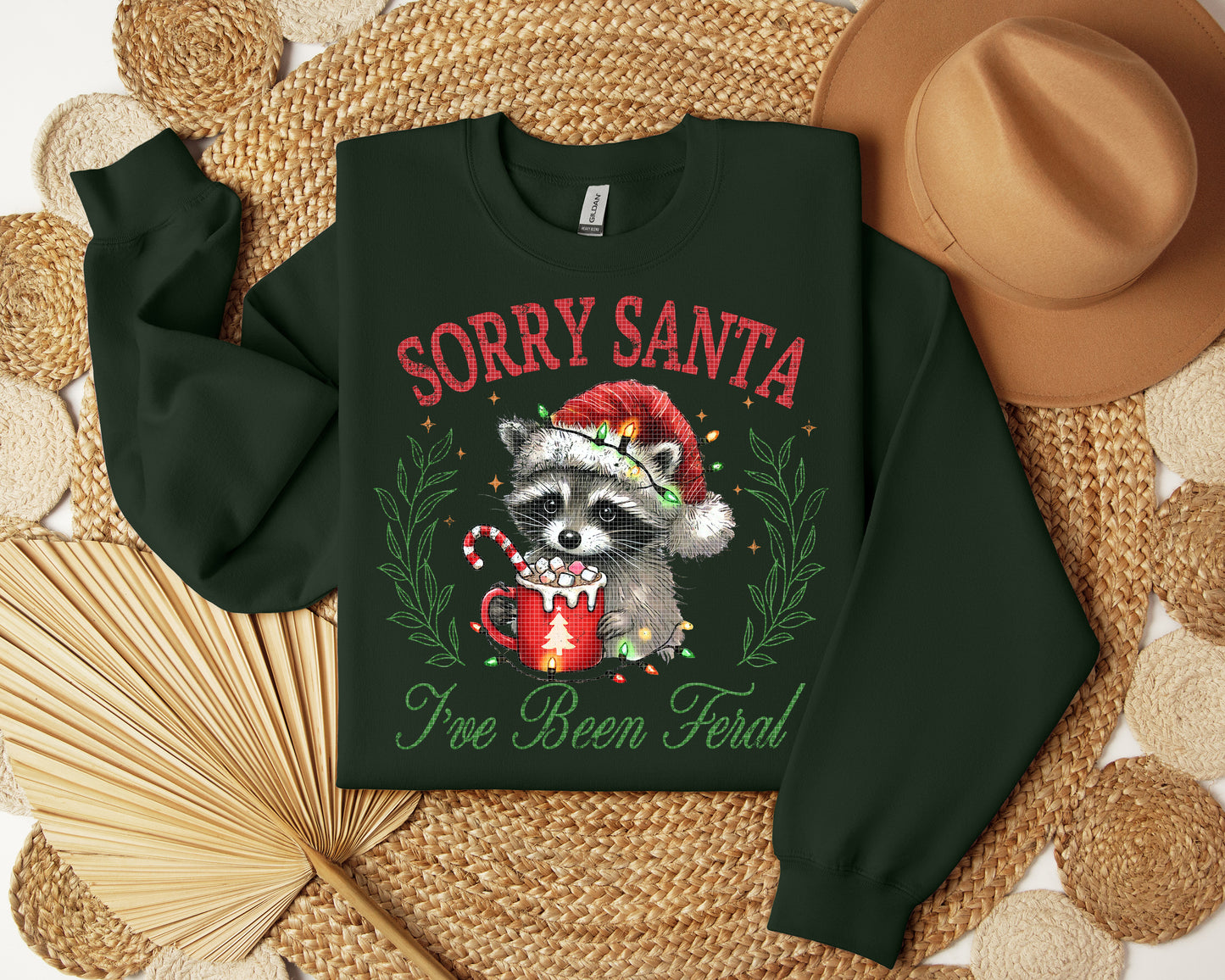 Sorry Santa I've Been Feral Graphic Tee