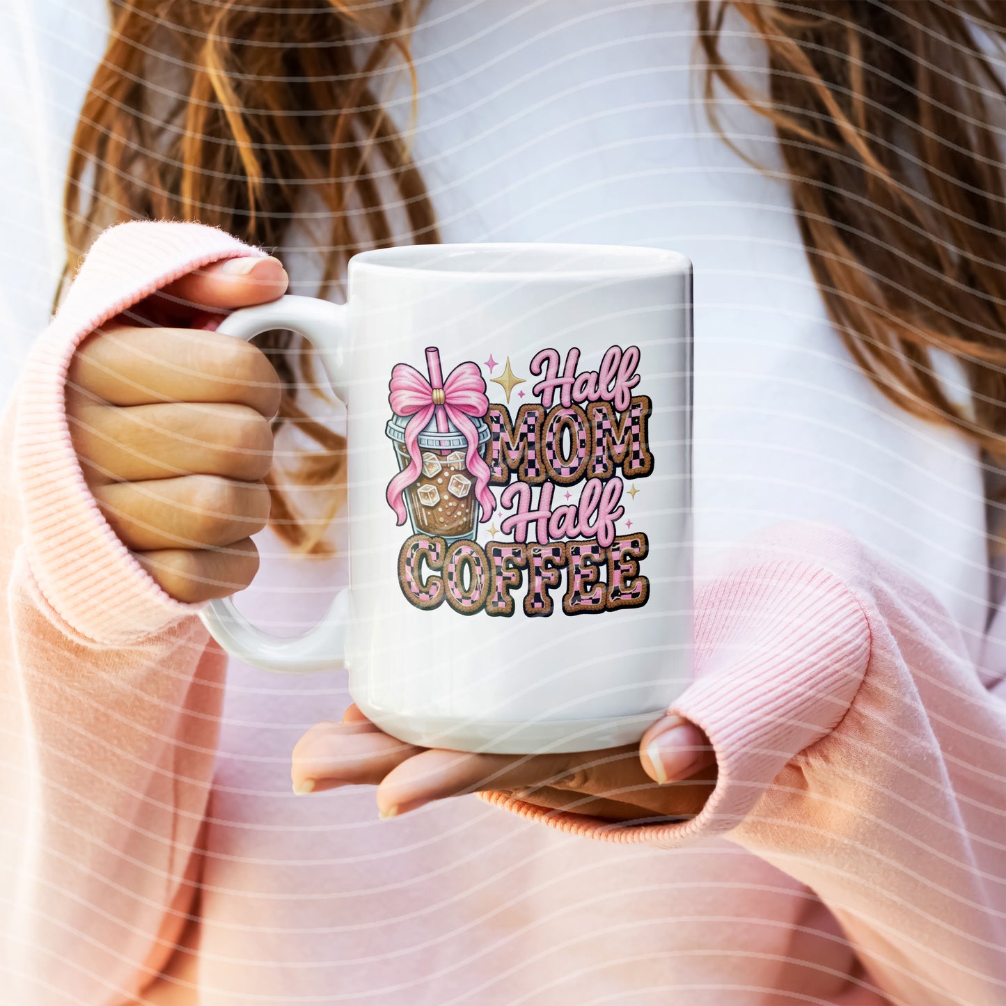 Half Mom Half Coffee Mug